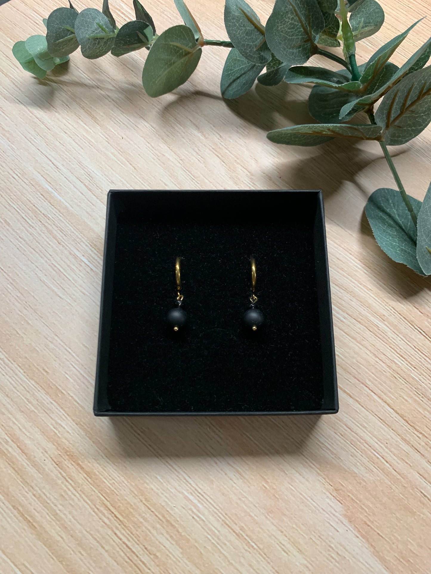 Dreams Agate (black) earrings