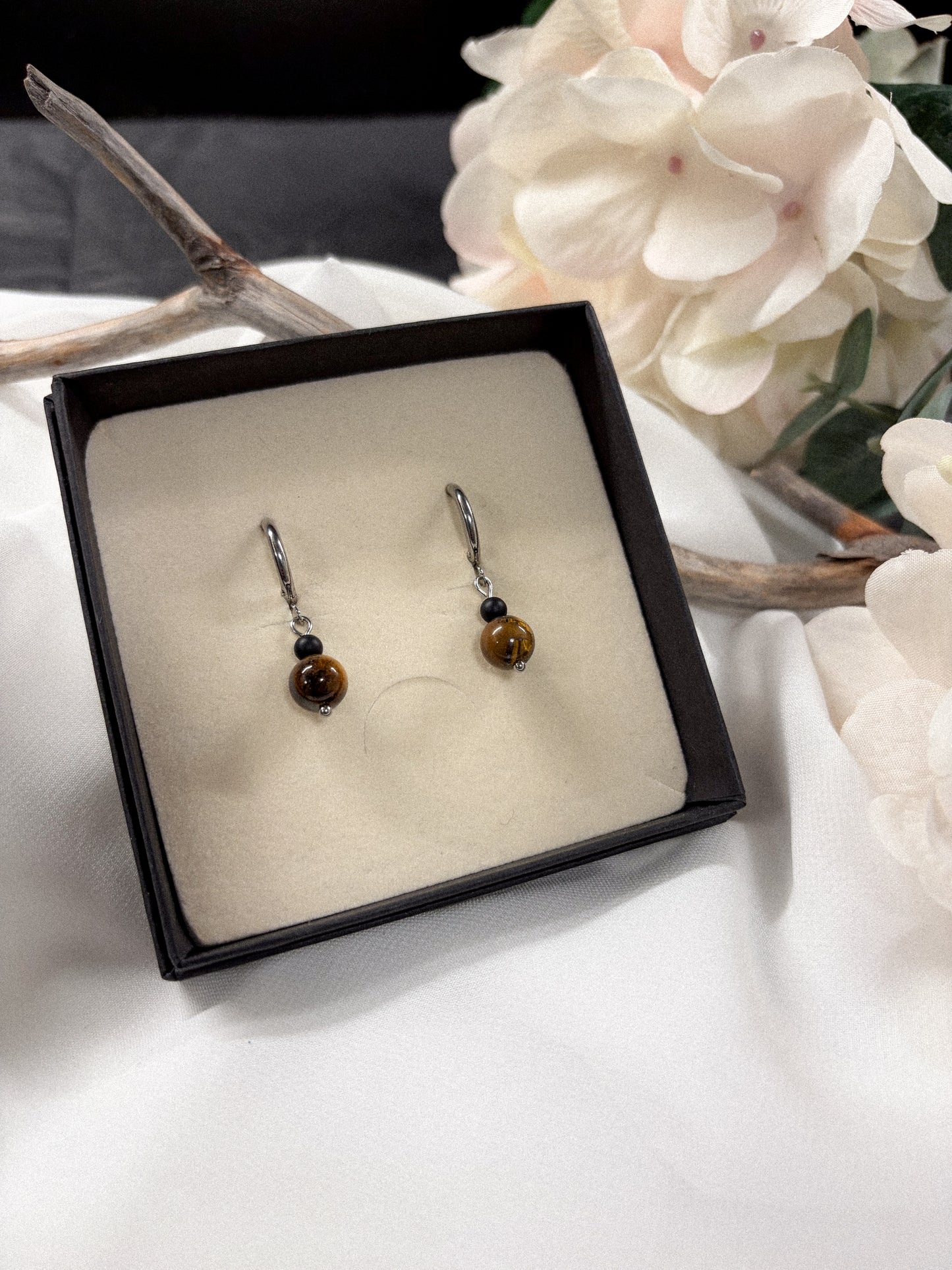 Dreams Agate (black) earrings