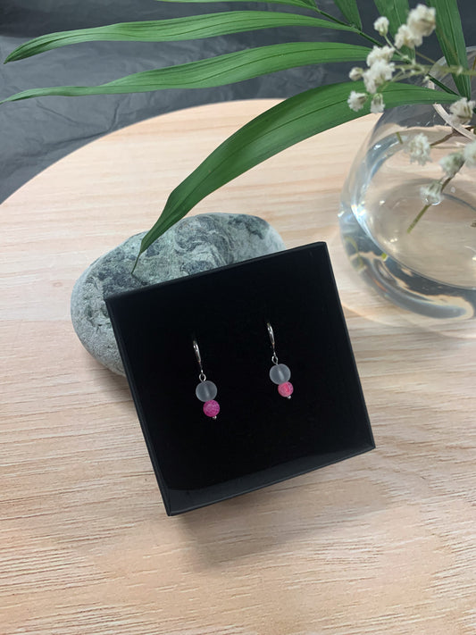 Dreams Agate (black) earrings