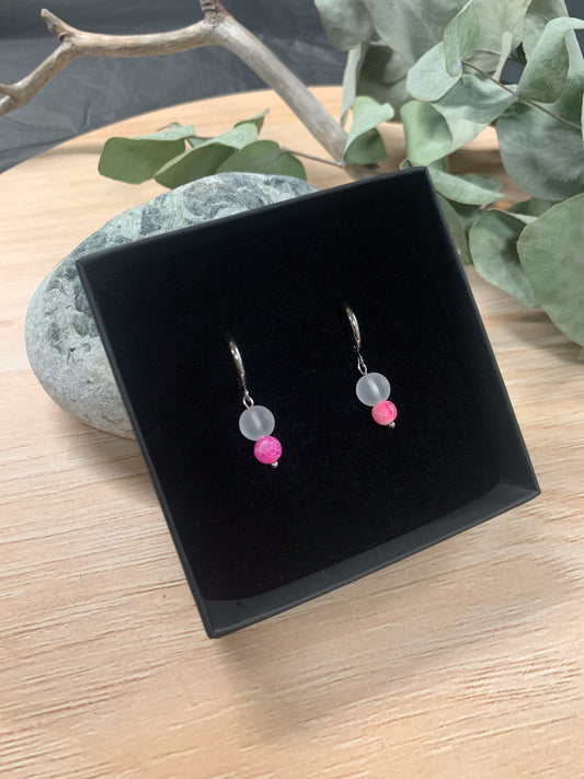 Dreams Agate (black) earrings