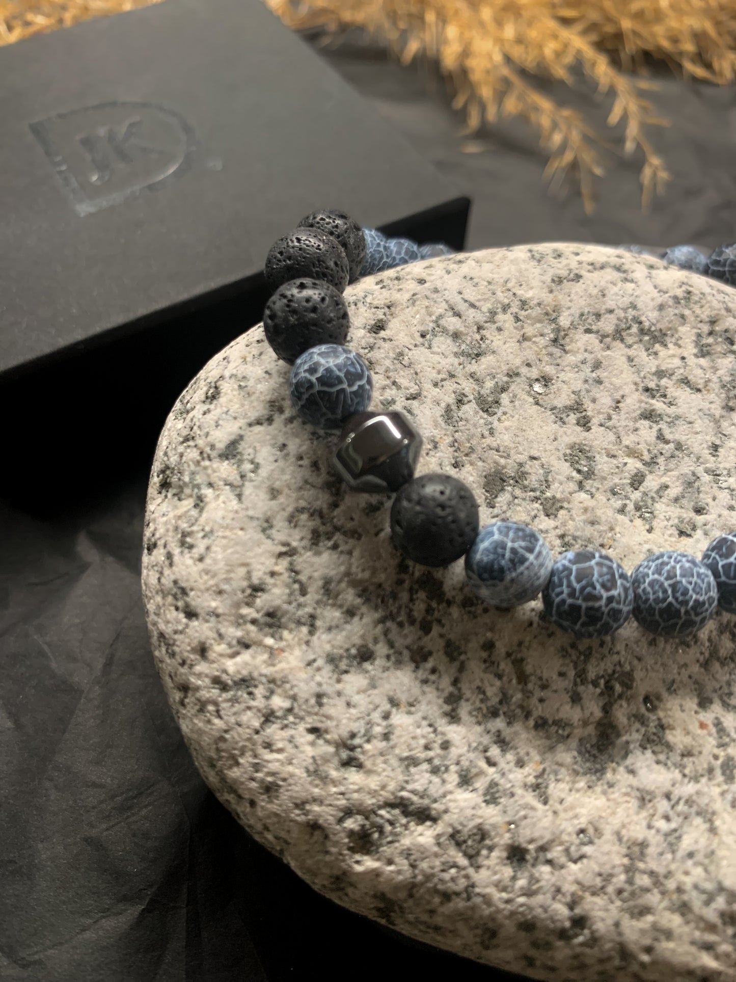 Gubbe Agate Lava Stone Hematite