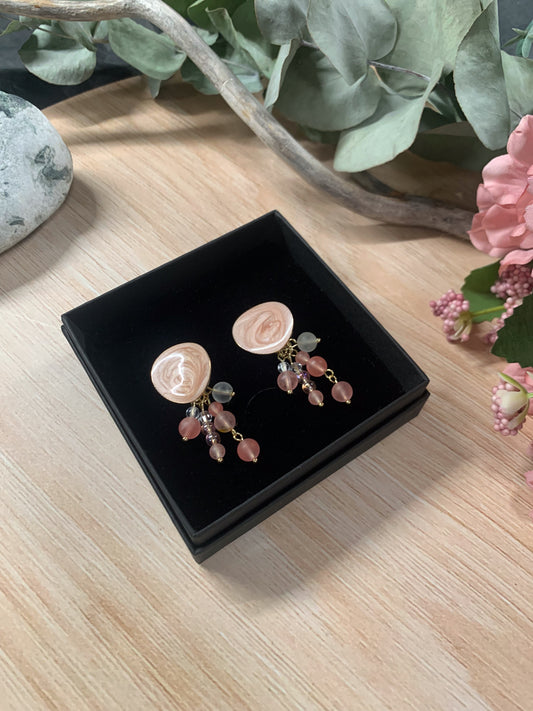 Koralli-korvakorut (hento rosa-pinkki)