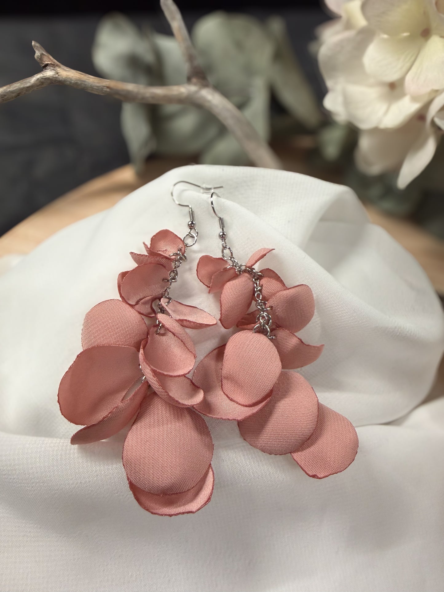 Lupiini-korvikset (roosa) Slow Fashion by Jaaza