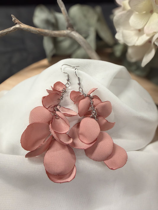 Lupiini-korvikset (roosa) Slow Fashion by Jaaza