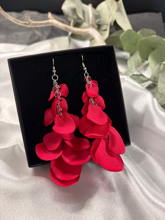 Lupiini-korvikset punainen Slow Fashion by Jaaza