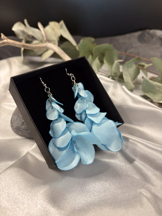 Lupiini-korvikset vaaleansininen Slow Fashion by Jaaza