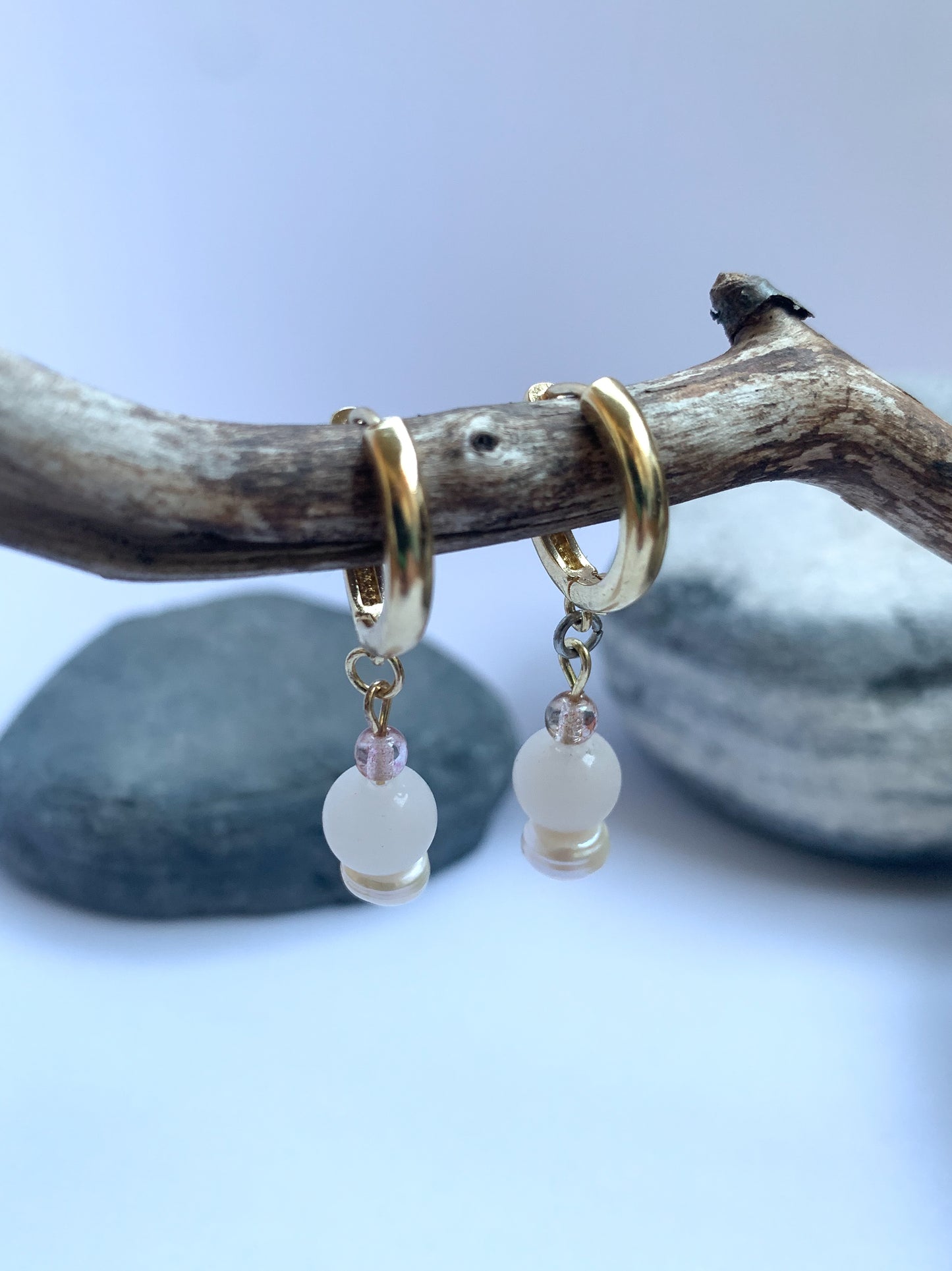 Pearl Dreams Lumi Aventuriini makeanvedenhelmi korvakorut