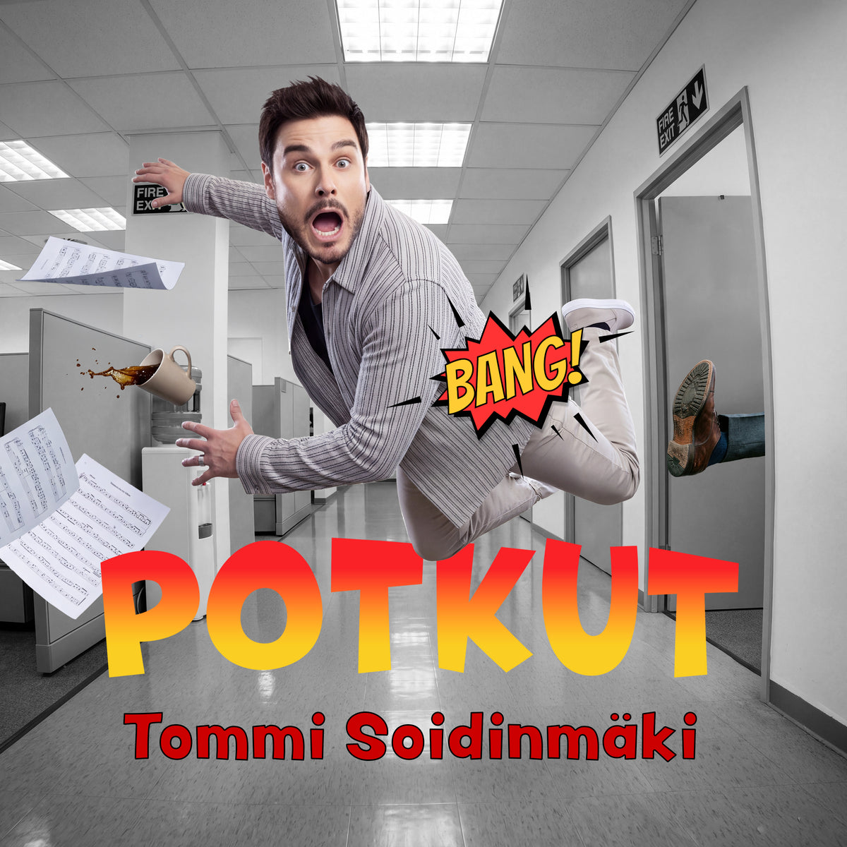 Tommi Soidinmäki levynkansien Potkut suunnittelu