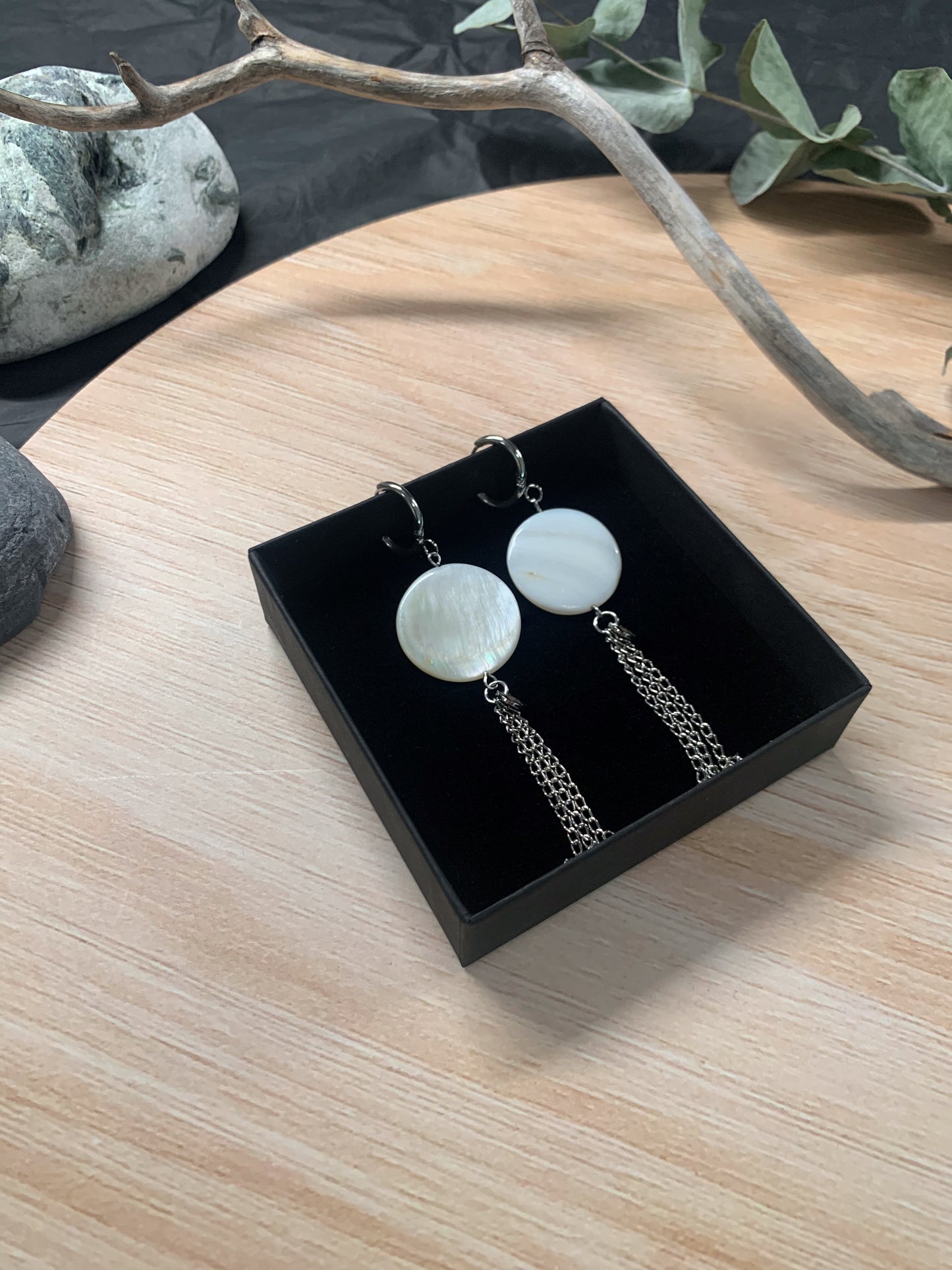 Dreams Agate (black) earrings