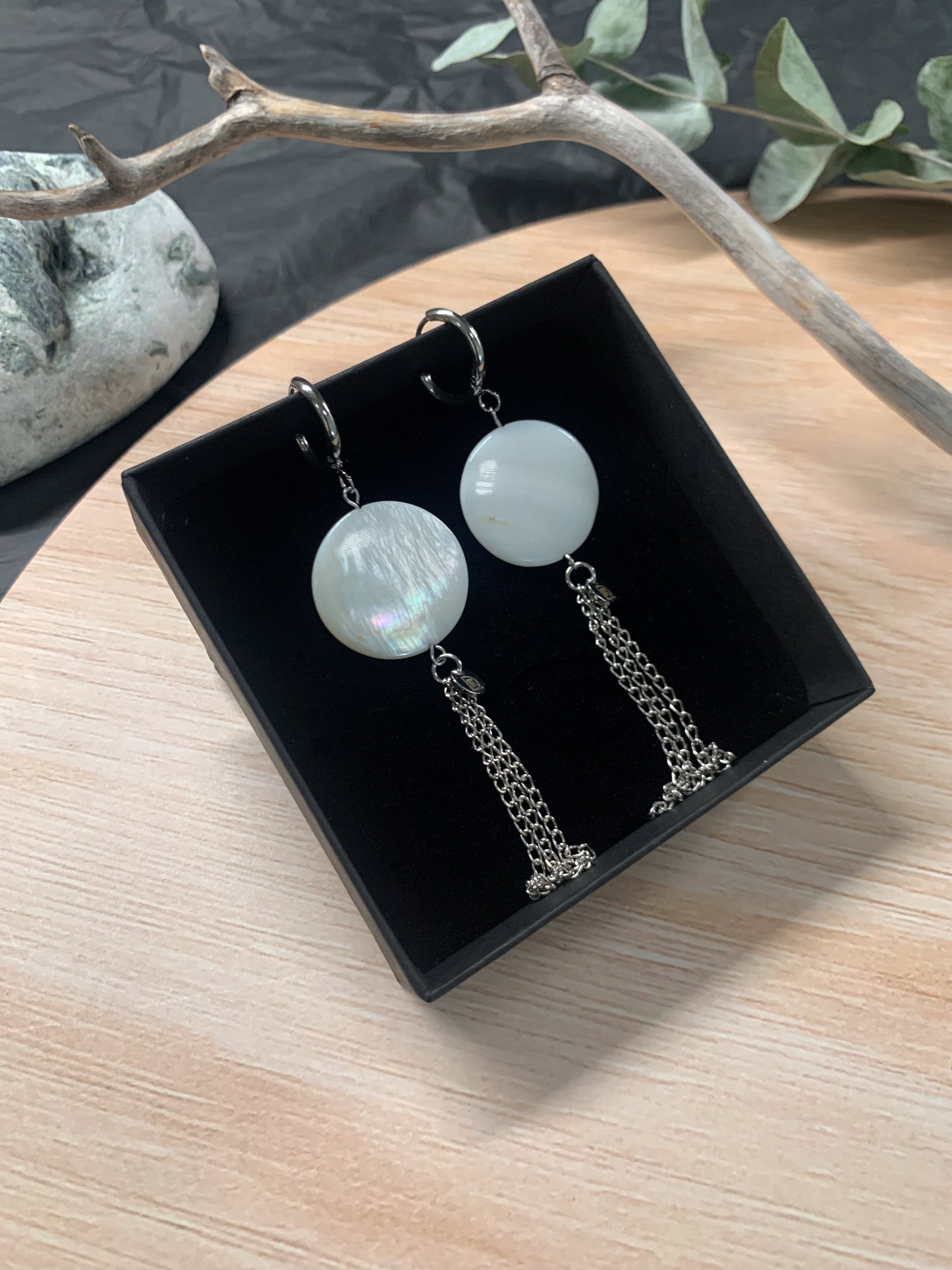 Dreams Agate (black) earrings