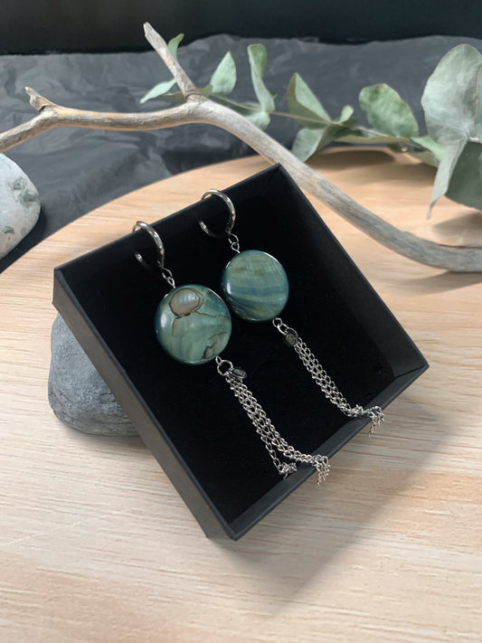 Dreams Agate (black) earrings